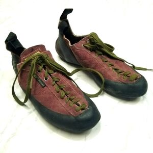 5.10‎ Five Ten Stealth C4 Men’s Climbing Shoes Red Green Black Size 7.5